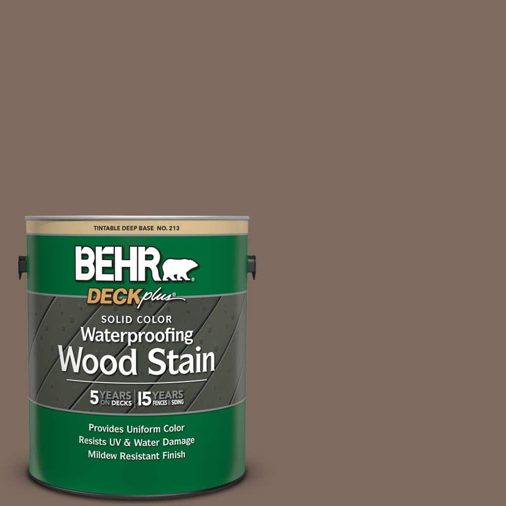 1 gal. #N180-6 Derby Solid Color Waterproofing Exterior Wood Stain