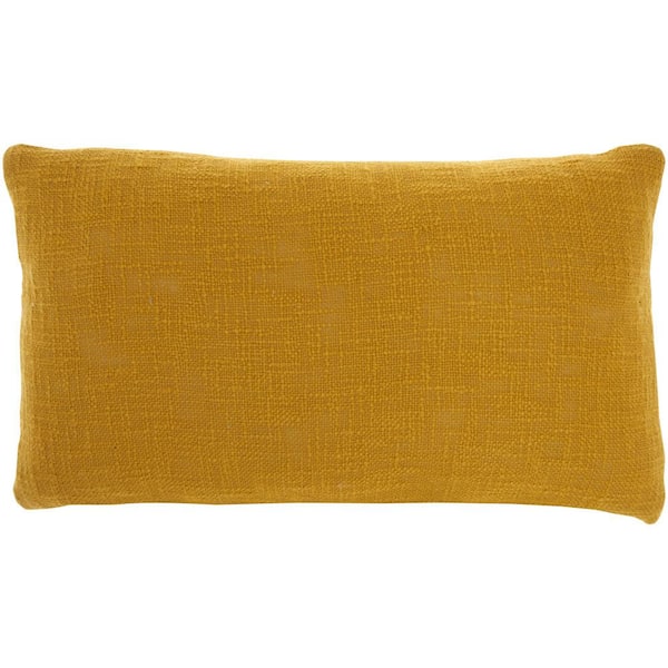 Mustard yellow throw sales pillows