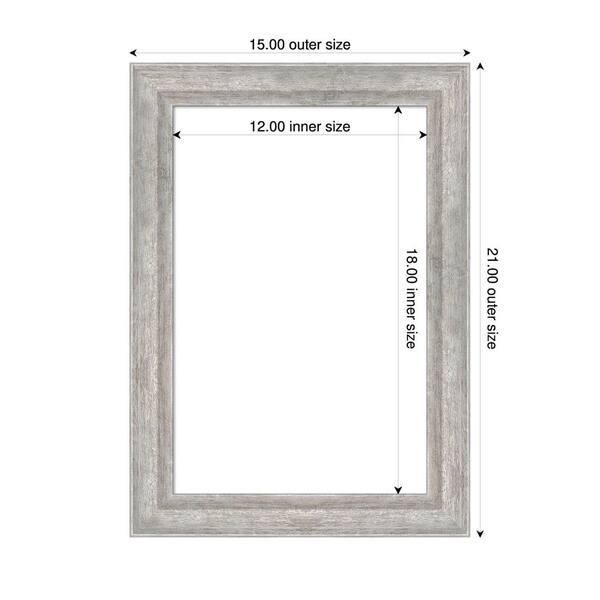 Me2na❤️ Amanti Art Angled Silver 15 in. x 21 in. Wood Framed Dry