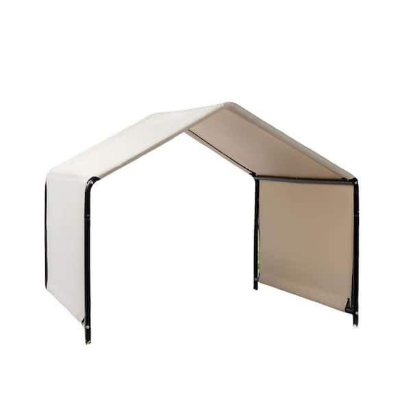 Karl home 4 ft. x 4 ft. x 3.3 ft. Pet Tent Black Iron Pipe PVC Coated Polyester
