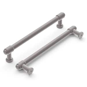 Piper Collection Pull 6-5/16 in. (160 mm) Center to Center Satin Nickel Finish Modern Zinc Bar Pull (1 Pack )