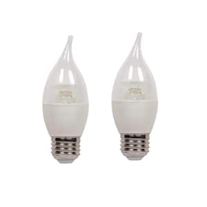 60W Equivalent Soft White C13 LED Light Bulb (2-Pack)