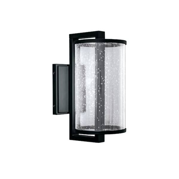 NORWELL Candela 1-Light Matte Black LED Outdoor Wall Sconce