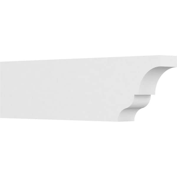 Ekena Millwork 4 in. x 10 in. x 36 in. Asheboro PVC Rafter Tail Brace