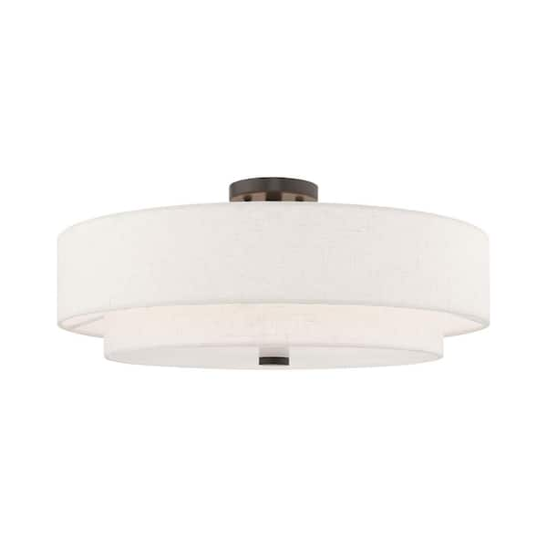 AVIANCE LIGHTING Somerhill 5 Light English Bronze Semi Flush Mount