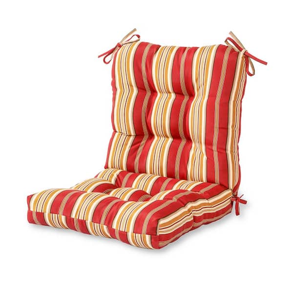 Greendale Home Fashions Roma Stripe Outdoor Dining Chair Cushion