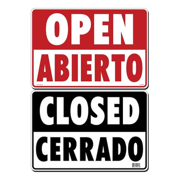 Lynch Sign 14 in. x 10 in. Open/Closed Sign Printed on More Durable, Thicker, Longer Lasting Styrene Plastic