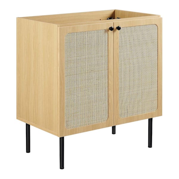 MODWAY Chaucer 29.5 in. W x 18 in. D x 32.5 in. H Bath Vanity Cabinet without Top in Oak