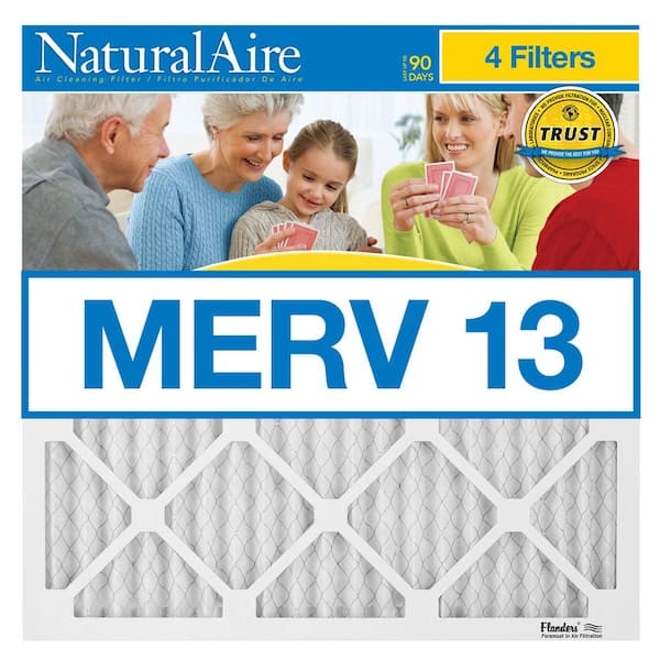 20 in. x 20 in. x 1 in. Premium MERV 13 Pleated Air Filter (4-pack)
