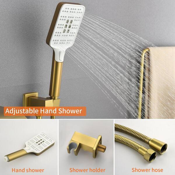 Zeos Hand Shower on Adjustable Hook - Faucet Strommen