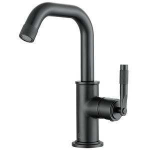 Industria Single Hole Single-Handle Bathroom Faucet in Matte Black