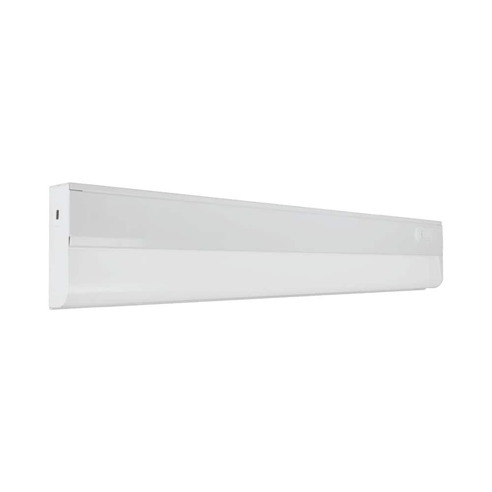 21-inch Matte White Metal LED Under Cabinet Light Bar