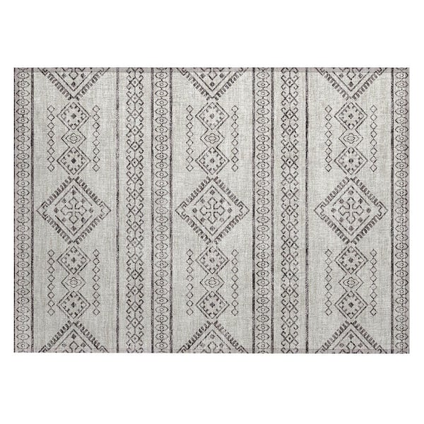 Chantille Machine Washable Indoor/Outdoor Abstract ACN901 Beige 1 ft. 8 in. x 2 ft. 6 in. Area Rug