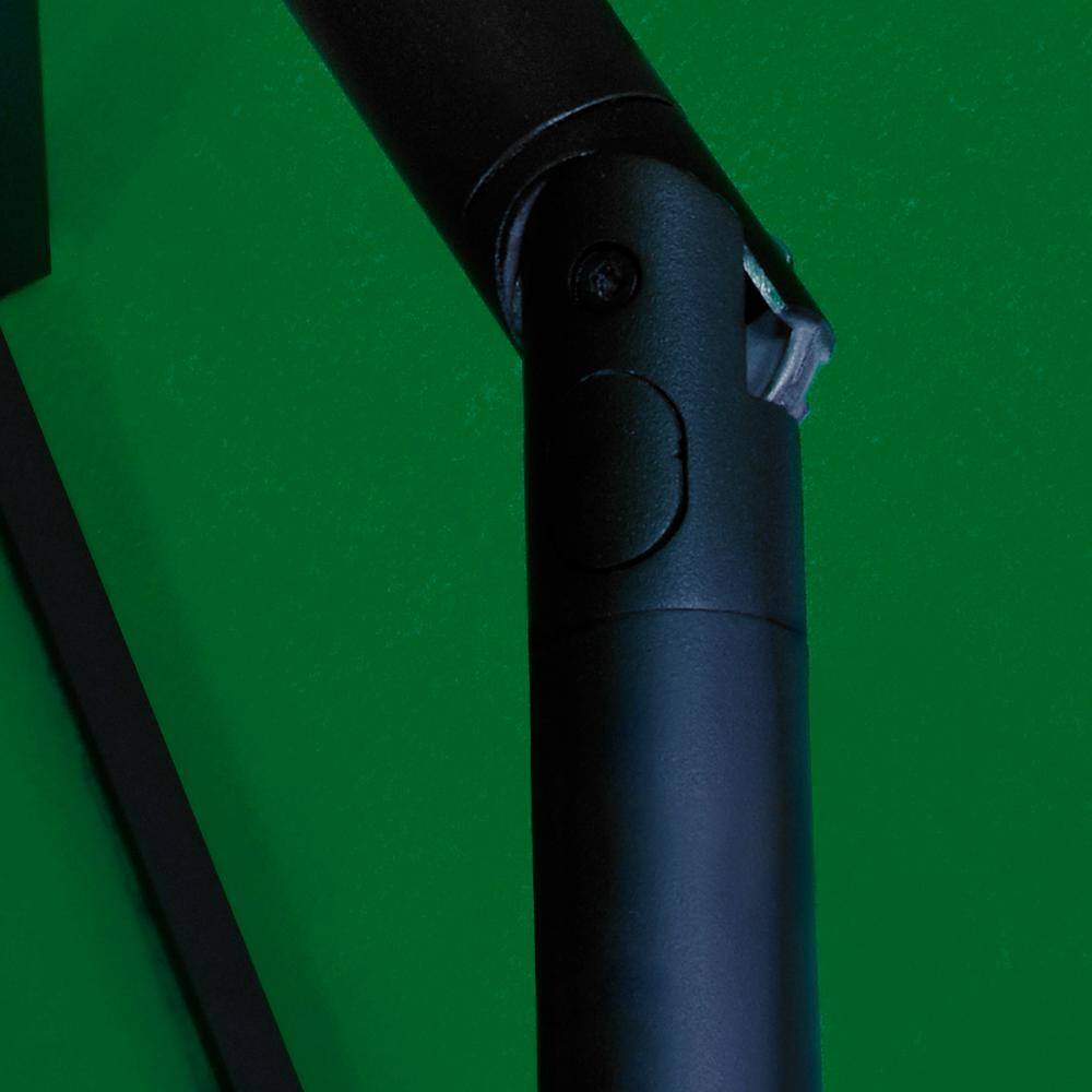 Hunter Green 9-Foot Steel Market Patio Umbrella with Tilt