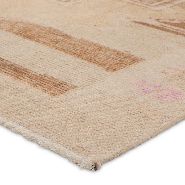 Parian 3 X 8 Medallion Tan/Pink Area Rug