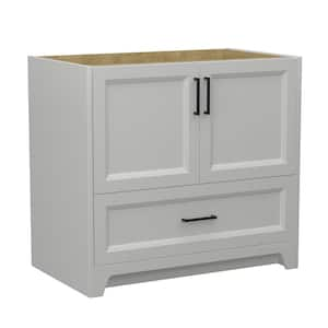 36 in. W x 21.5 in. D x 33.5 in. H Bath Vanity Cabinet without Top Bathroom Vanities Cabinet in Light Grey