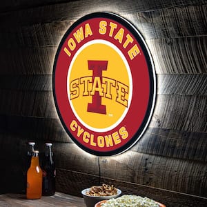 Iowa State University Round 23 in. Plug-in LED Lighted Sign