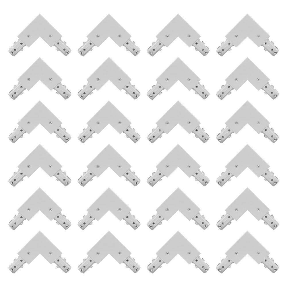 H Track Light L-Connector, H-Type Corner Connector Compatible with 120V 3-Wire Single Circuit Power Source White 24 Pack price history on PriceWatchPro