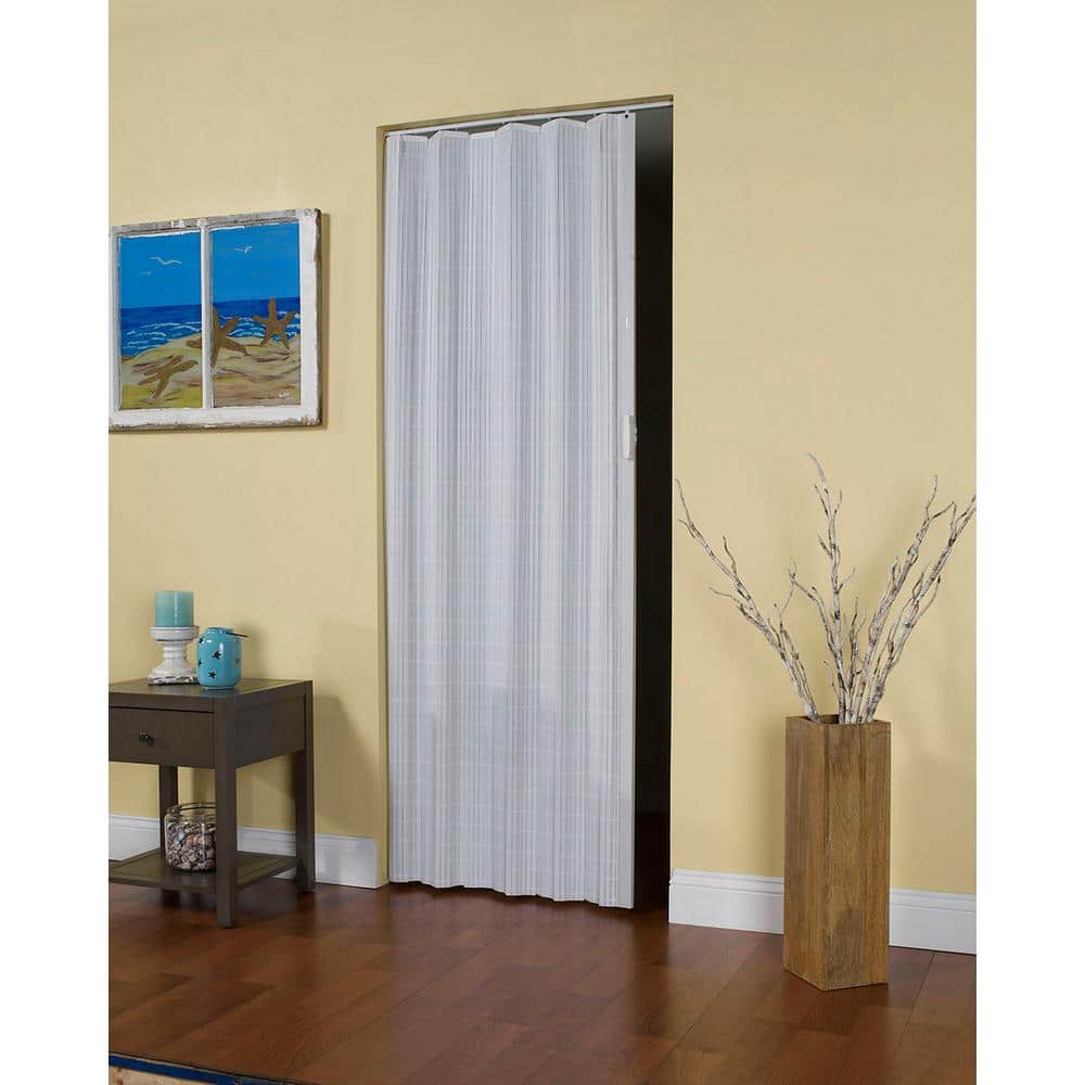 Buy Horizon 32 in. x 80 in. White Vinyl Accordion Door with Hardware