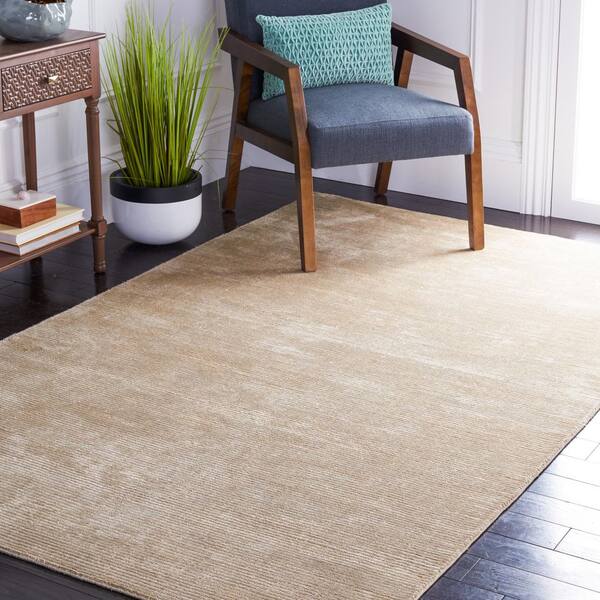 Mirage 4 ft. x 6 ft. Light Silver Striated Area Rug