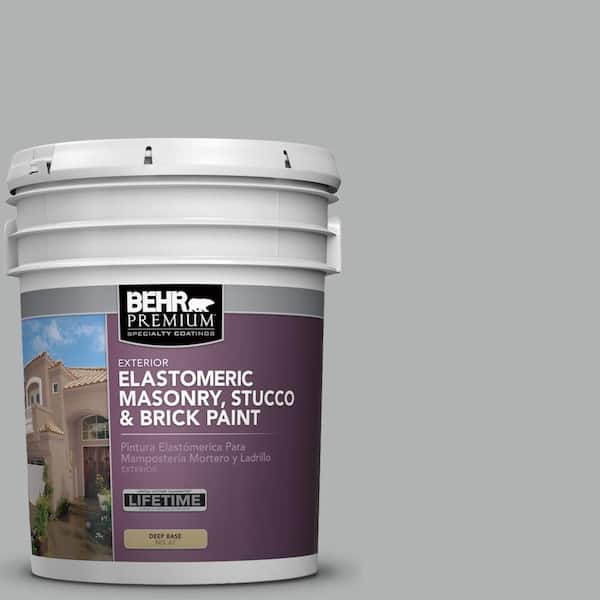 5 gal. #780F-4 Sparrow Elastomeric Masonry, Stucco and Brick Exterior Paint