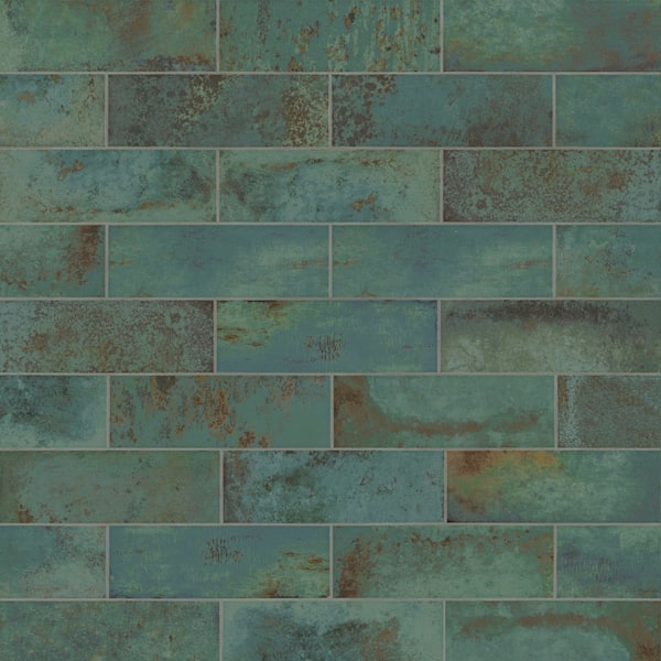 MSI Take Home Sample - Marina Aqua Subway 4 in. x 4 in. Glossy