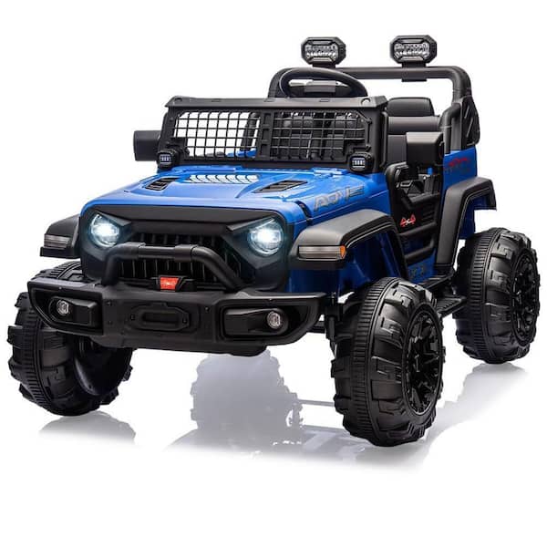 Garvee 24-Volt 9-Ah Kids Ride on 2-Seaters Electric Car with Remote Control, Blue