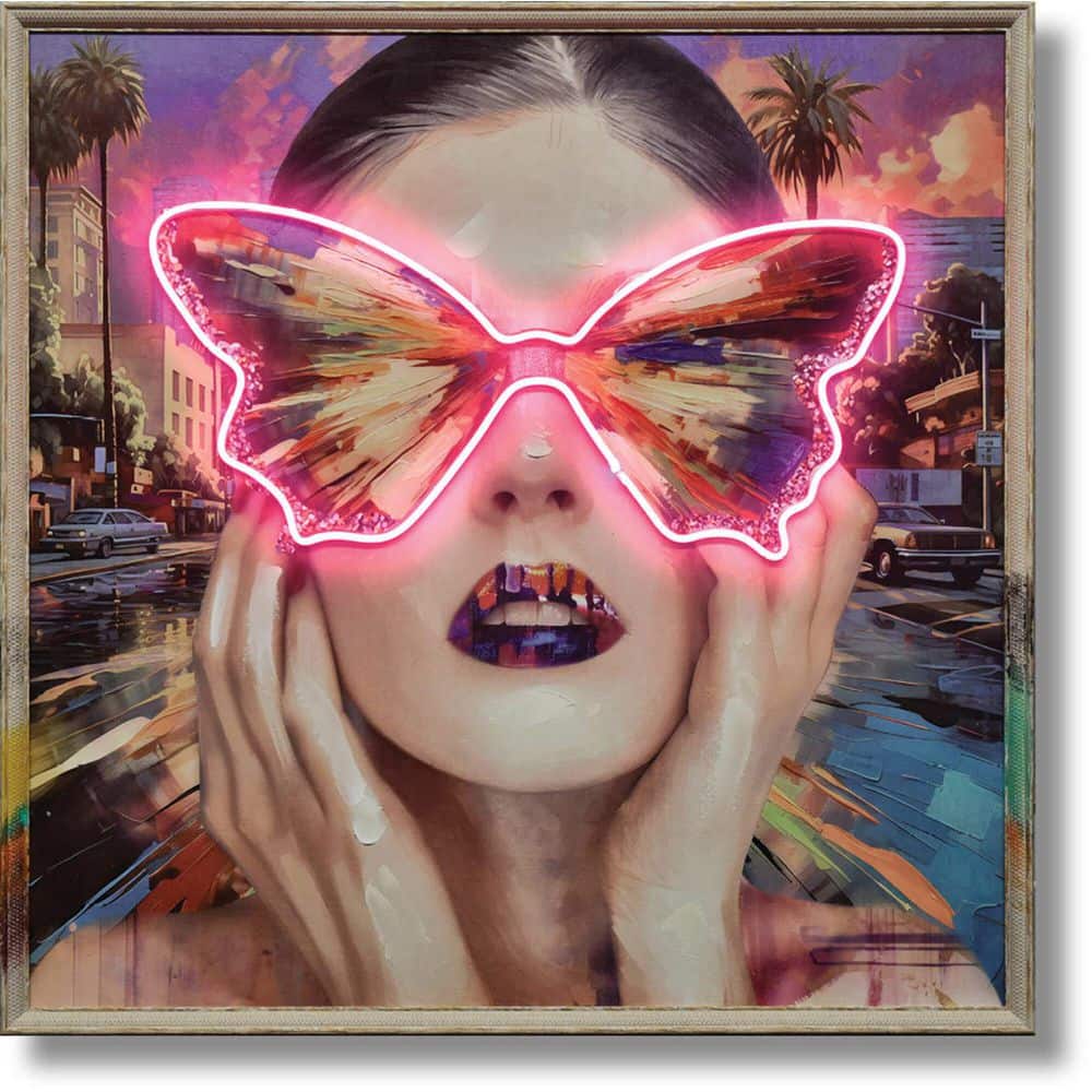 1-Piece Framed Mixed Media People Wall Art 32.7 in. x 32.7 in. price history on PriceWatchPro