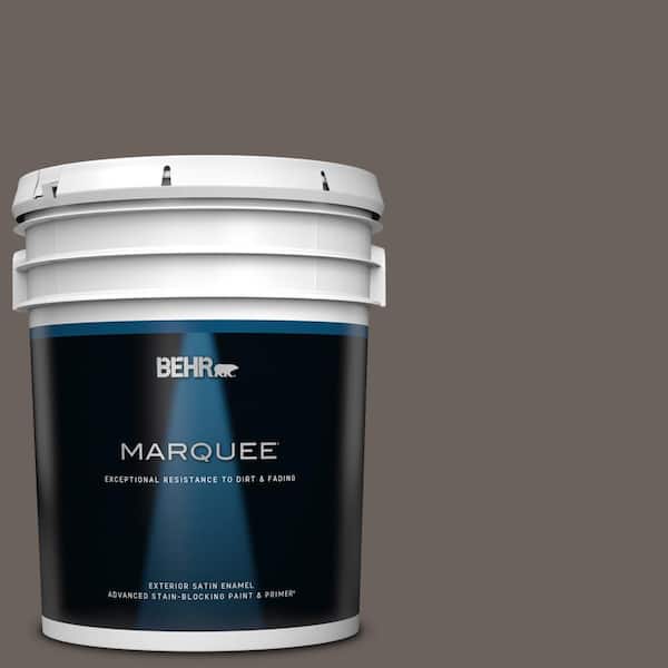 BEHR MARQUEE 5 gal. #T11-8 Back Stage Satin Enamel Exterior Paint & Primer
