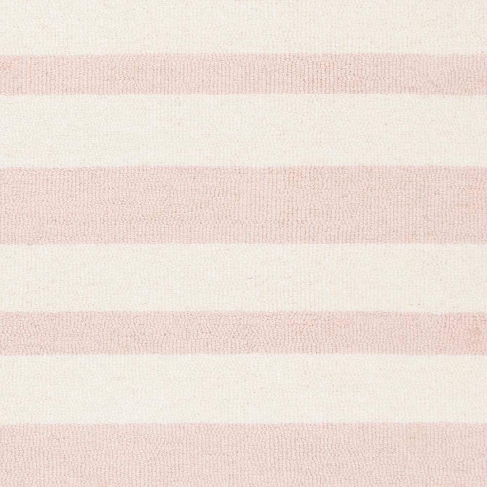 Ivory Stripe Hand-Tufted Wool Kids Area Rug, 6' x 9'