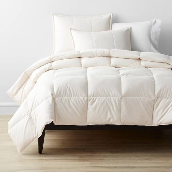 The Company Store LaCrosse LoftAIRE Ivory Light Warmth Recycled Fill King Alternative Down Comforter
