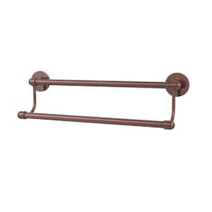 Tango Collection 36 in. Double Towel Bar in Antique Copper