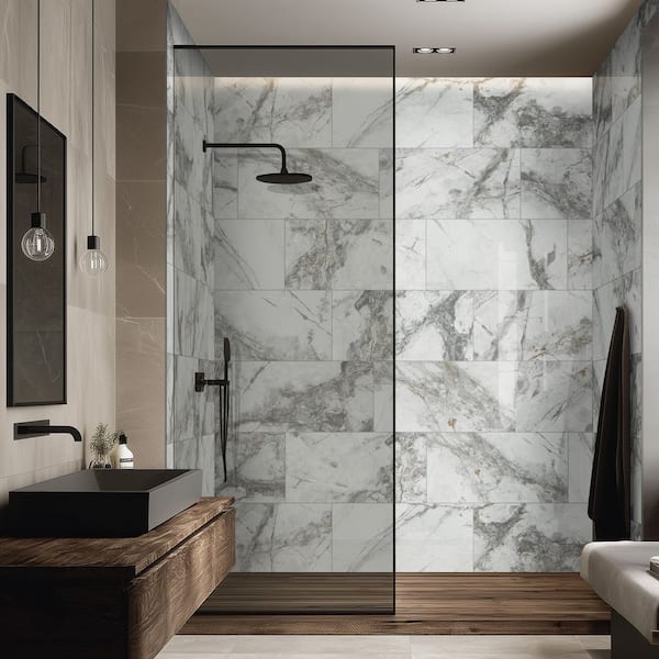 MSI Delle Croccant 16 in. x 32 in. Polished Warm White Porcelain