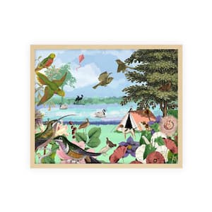 Nature Landscapes Framed Graphic Print Animal Art Print 42 in. x 34 in.