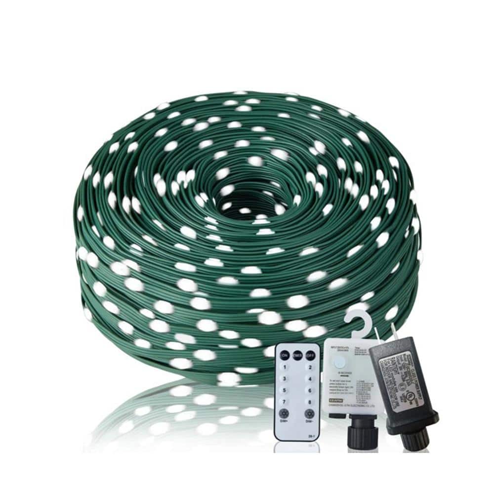328 ft. Outdoor Cool White Plug-in Integrated LED Rope light with 1000 LED,
