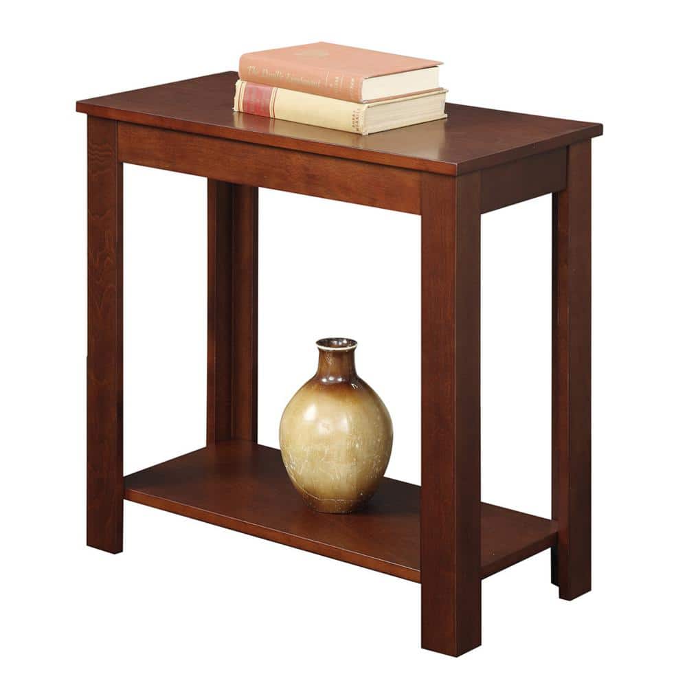 Designs2Go Baja 12 in. White Standard Rectangular Wood End Table with Shelf - thumbnail 2