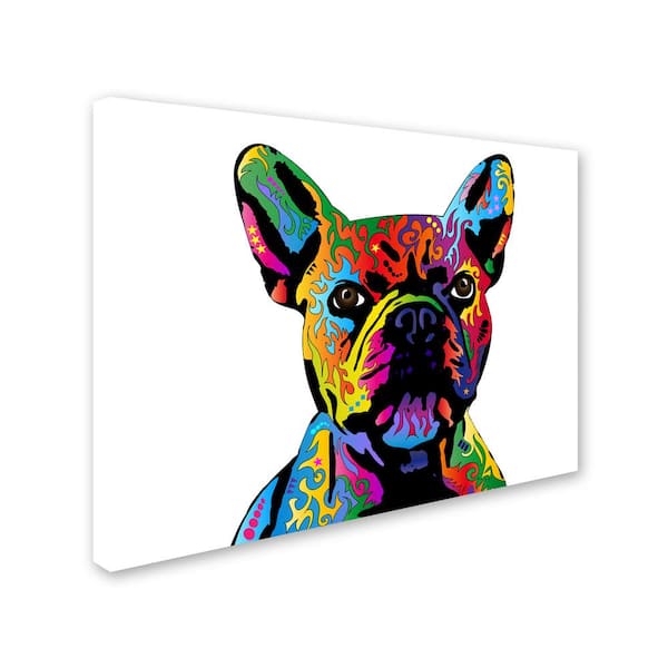 Trademark Fine Art French Bulldog Canvas Art by Michael Tompsett