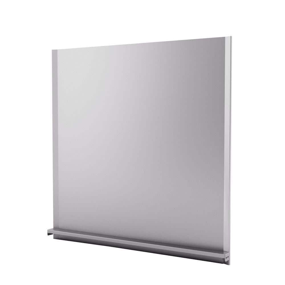 Inoxia 32-in x 30-in Stainless Steel Silver Backsplash Panels in the  Backsplash Panels department at