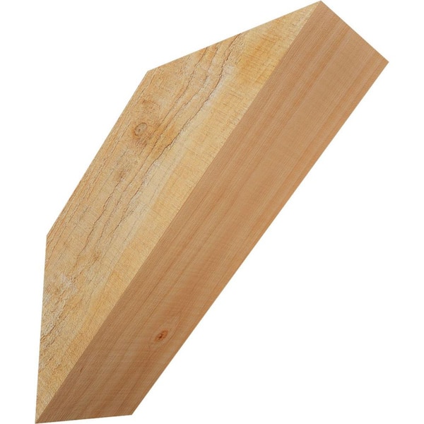 Ekena Millwork 4 in. W x 10 in. D x 10 in. H Traditional Rough Sawn Knee Brace, Douglas Fir
