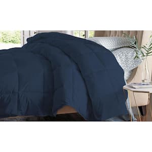 Luxury Home Overfilled Down Alternative Navy Comforter