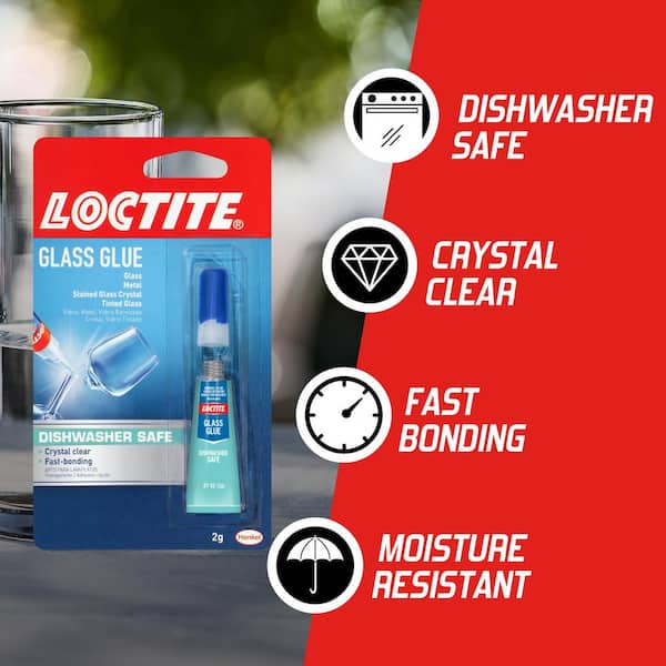 Loctite Super Glue Glass Repair 0.07 oz. Liquid Clear Tube (each) 233841 -  The Home Depot