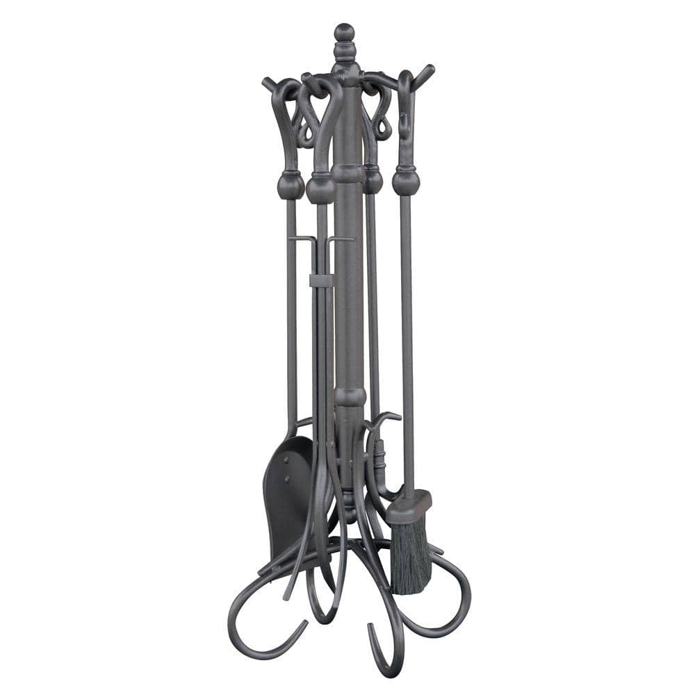 Olde World Iron 5-Piece Fireplace Tool Set with Heavy Crook Handles and Heavy Weight Steel Construction price history on PriceWatchPro