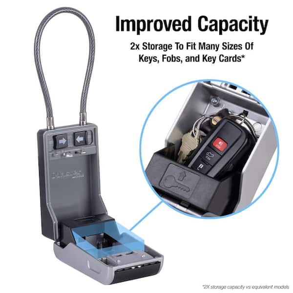 Master Lock Large Outdoor Lock Box with Combination Dial and