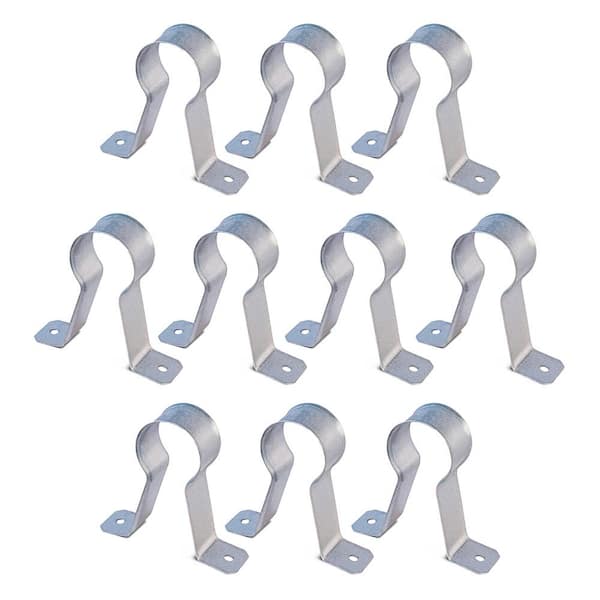 PLUMBFLEX 1-1/2 in. CPVC Stand Off Pipe Strap in Galvanized Steel (10-Pack)