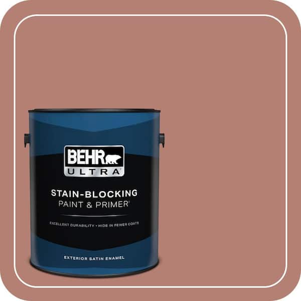 BEHR ULTRA 1 gal. #ICC-102 Copper Pot Satin Enamel Exterior Paint & Primer