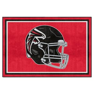 Atlanta Falcons Red 5 ft. x 8 ft. Plush Area Rug