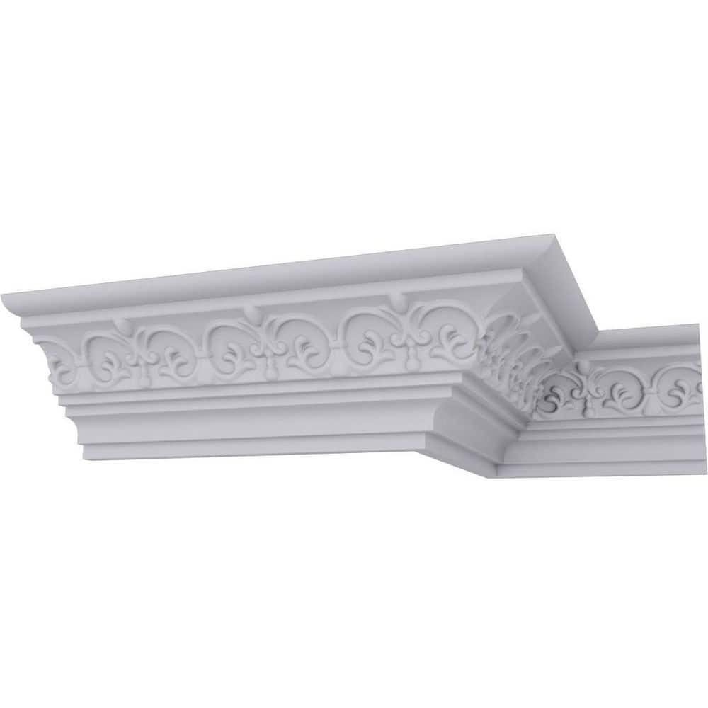 SAMPLE - 3-7/8 in. x 12 in. x 3-1/2 in. Polyurethane Lisbon Dentil Crown Moulding price history on PriceWatchPro