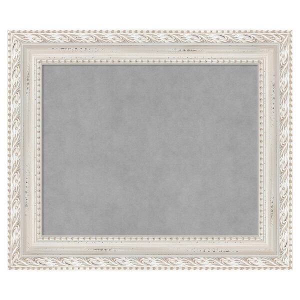 Amanti Art Opera Off White 26 in. x 22 in Framed Magnetic Board