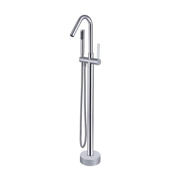 Single-Handle Freestanding Tub Faucet in Chrome
