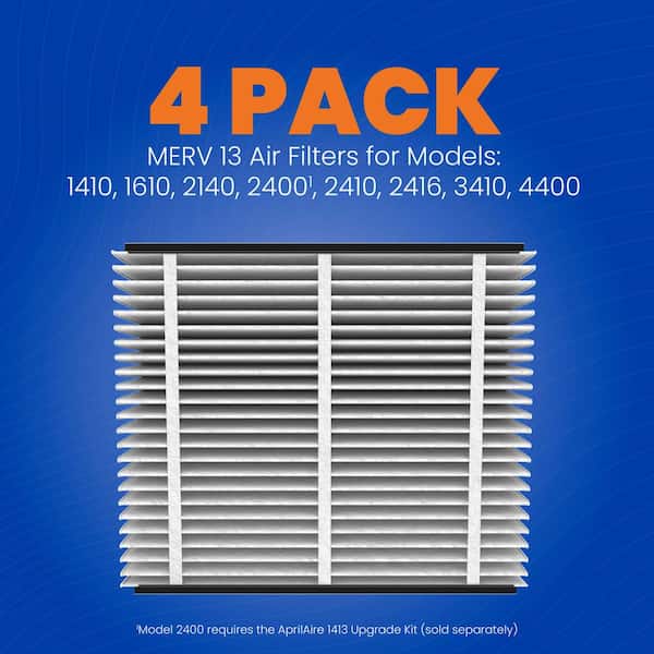 AprilAire 413 16 in. x 25 in. x 4 in. MERV 13 FPR 12+ Pleated